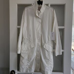 NEW Off White Women's Lightweight Utility Coat.Material: 100% Organic Cotton.